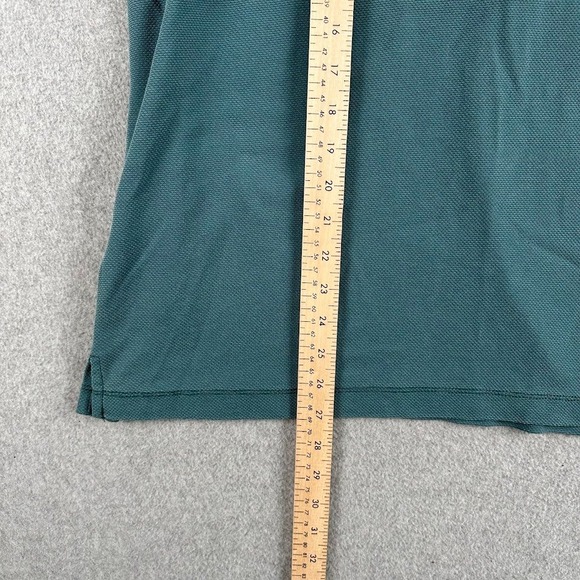 Tommy Bahama Men Large Polo Shirt Short Sleeve Teal Classic Fit Embroidered Golf - Picture 4 of 8